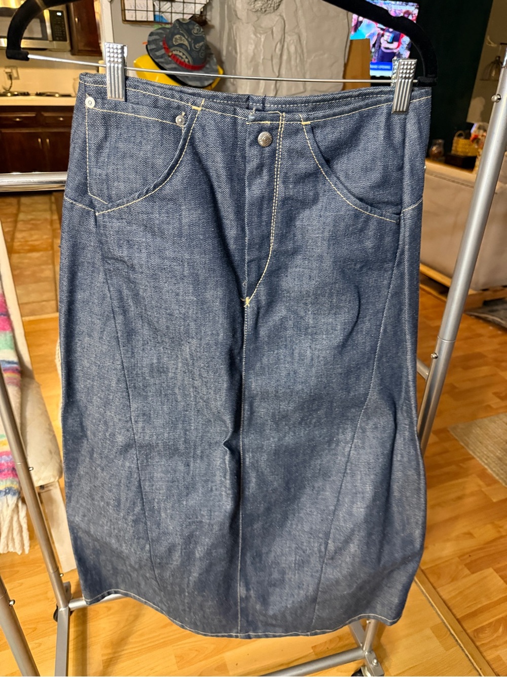 Levi’s Engineered A-Line Denim Midi Skirt
